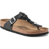 Birkenstock Kadın Terlik 1021349 Birkenstock GIZEH LEOI BRAIDED Black