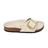 Birkenstock Madrid Big Buckle 1025298 Kadın Terlik Ekru SPARKSOLE