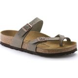 Birkenstock Mayari BF Kadın Terlik 071071 Günlük Kullanım İçin Rahat Oval Tasarım - Gri