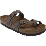 Birkenstock Mayari Parmak Arasi Kahverengi Nubuk Kadın Terlik 36