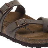 Birkenstock Mayari Parmak Arasi Kahverengi Nubuk Kadın Terlik 40