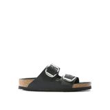 Birkenstock Siyah Kadın Deri Terlik ARIZONA BIG BUCKLE LEOI