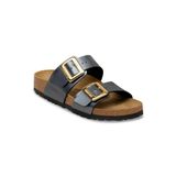 Birkenstock Sydney Cushıon Buckle Bf Kadın Terlik 1031689 1031689, Metalik Siyah, 39