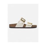 Birkenstock SYDNEY CUSHION BUCKLE GRACEFUL Kadın Beyaz Terlik 1029492