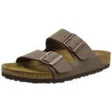 BIRKENSTOCK Üniseks Çocuk Arizona Birko-Flor Nubuk Deri Geniş Terlik, Kahverengi, 38 EU