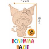 birlazer Kuromi Boyama Aktivite Sanat Okul Öncesi Anaokulu Kreş Etkinlik 13x15 cm