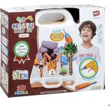 Birlik Oyuncak 3D Matkap Seti Sök Tak Dinozorlar URT014-004 - Renkli