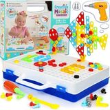 Birlik Oyuncak 3D Yaratıcı Matkaplı Tamir Seti Eğitici Puzzle Çok Renkli Eğlenceli Tasarım