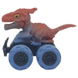 Birlik Oyuncak Sürtmeli Dinazor Arabalar 12 cm - H-20 - Parasaurolophus - Mavi