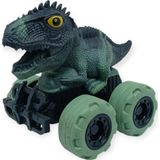 Birlik Oyuncak Sürtmeli Dinazor Arabalar 12 cm - H-20 - Stegosaurus - Yeşil