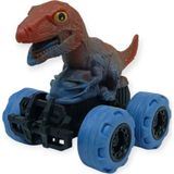 Birlik Oyuncak Sürtmeli Dinazor Arabalar 12 cm - H-20 - T-Rex -Kahverengi