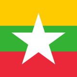 BİRMANYA (MYANMAR) ÜLKE BAYRAĞI 45x30CM DUVAR TABLOSU ÇERÇEVESİZ PVC TABLO
