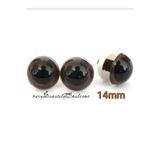 biroyuncakatolyesi 14 MM AMİGURUMİ KAHVERENGİ GÖZ VİDALI GÖZ - 10 ADET ( 5 ÇİFT )