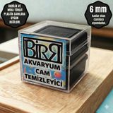 Birr Design Akvaryum Cam Temizleme Akvaryum Cam Sileceği Mıknatıslı Akvaryum Cam Temizleyici(2-6 Mm) - Siyah