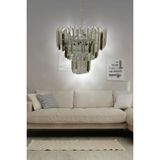 Birsen Aydinlatma Aliza Beyaz 30X30 Cm'lik Kristal Tasli Luks Avize - Yatak Odasi - Salon - Mutfak - Hol