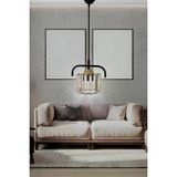 Birsen Aydinlatma Elmas 1'Li Gold Kristal Tasli Lux Sarkit Avize - Yatak Odasi - Salon - Mutfak - Hol