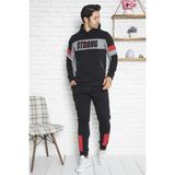 Birşen Tekstil Erkek3 Iplik Kumaş Kışlık Pijama Takımı - XL - Siyah