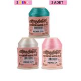 Birsence 3 Adet Altınbaşak Oya ve Dantel İpi 20 gr - Royaleks - No: 375 - 038 - 316