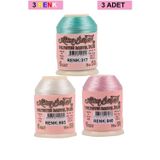 Birsence 3 Adet Altınbaşak Oya ve Dantel İpi 20 gr - Royaleks - No: 905 - 840 - 317