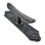 Birsence Antika Tarz Dekoratif Pirinç Çiçekli Pencere Kolu - 165X38 Mm, Oksit