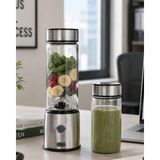 Birsence Kablosuz Cam Blender Yüksek Güçlü Smoothie Meyve Sebze Blenderı - Renkli