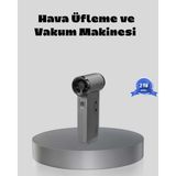 Birsence Şarjlı 130000 Rpm Hava Üflemeli ve Vakumlu Araç Ev Temizlik Makinesi