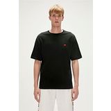 Birthday Oversize T-Shirt Siyah Basic Erkek Tişört