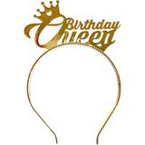Birthday Queen Mika Taç - Doğum Günü Konsepti - Parti Malzemeleri - Gold