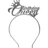 Birthday Queen Mika Taç - Doğum Günü Konsepti - Parti Malzemeleri - Gümüş