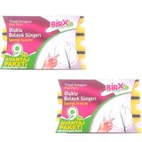 Birx Oluklu Bulaşık Süngeri 9'lu x 2 Paket