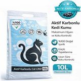 Biryirmi Doğal İçerikli Bentonit Kedi Kumu 10 Litre Tozdan Arındırılmış Tozsuz Kedi Kumu net 8,40kg 10 litr
