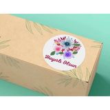 Bisaccia Hayırlı Olsun Etiketi Yuvarlak Mat Stıcker 4 cm (40 Adet)