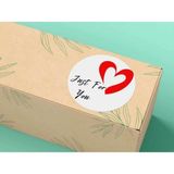 Bisaccia Just For You Yuvarlak Mat Etiket Sizin Için Senin Için Sticker Thanks 4 cm (40 Adet)