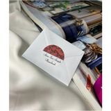 Bisaccia Kırmızı Sizin Için Sevgiyle Hazırlandı Etiketi Yuvarlak Mat Stıcker 4 cm (100 Adet)