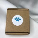 Bisaccia Mavi Renkli Pati Etiket Pençe Paw Sticker Kedi Köpek Yuvarlak Mat Etiket Blue 3 cm 180 Adet