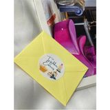Bisaccia Mum Baskılı Teşekkür Ederiz Etiketi Yuvarlak Mat Sticker 4 cm (90 Adet)