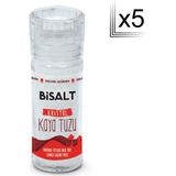 Bisalt Kristal Kaya Tuzu Seramik Değirmen (X5) 110 gr