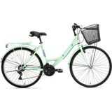Bisan 26 Jant Şehir Bisikleti Kadın Tipi 21 Vites Mint Yeşil Renkli Tasarım - Çok Renkli