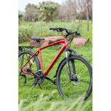 BİSAN 8500 CİTY Şehir Bisikleti 46 CM HİDROLİK DİSK 28 JANT 27 VİTES MAT KIRMIZI SİYAH