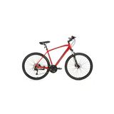 Bisan 8500 TREKKİNG BİSİKLETİ 46 CM HİDROLİK DİSK 28 JANT 27 VİTES MAT KIRMIZI SİYAH