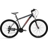 Bisan Atlas 43 cm V 26 Jant 21 Vites Parlak Gri Kırmızı Erkek Dağ Biskleti