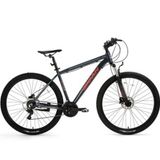 Bisan Atlas 48 cm V 29 Jant 21 Vites Parlak Gri Kırmızı Erkek Dağ Bisikleti