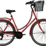 Bisan BİSAN PARADISE S KADIN ŞEHİR BİSİKLETİ 56CM V 28 JANT 7 VİTES KIRMIZI GRİ