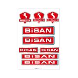 Bisan Bisiklet Kadro Sticker Seti 01