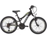 Bisan Buffalo 30 cm V 24 Jant 18 Vites Mat Siyah Sarı Çocuk Bisikleti