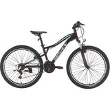 Bisan Buffalo 37 cm V 27.5 Jant 21 Vites Mat Siyah Mavi Dağ Bisikleti