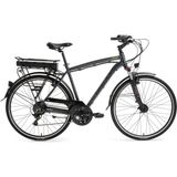 Bisan Comet 52 cm V 28 Jant 21 Vites Parlak Gri Sarı Elektrikli Bisiklet