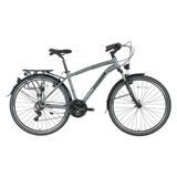 Bisan Comfortline-23 Erkek Şehir Bisikleti 48CM V 26 Jant 21 Vites Metalik Gri Siyah - Metalik - Gri - Siyah