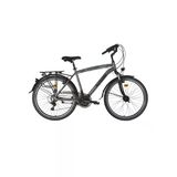 Bisan Comfortline 48 cm V 26 Jant 21 Vites Metalik Gri Yeşil Erkek Şehir Bisikleti