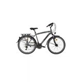 Bisan Comfortline Şehir Bisikleti 48 cm V Fren 26 Jant 21 Vites Metalik Gri Yeşil